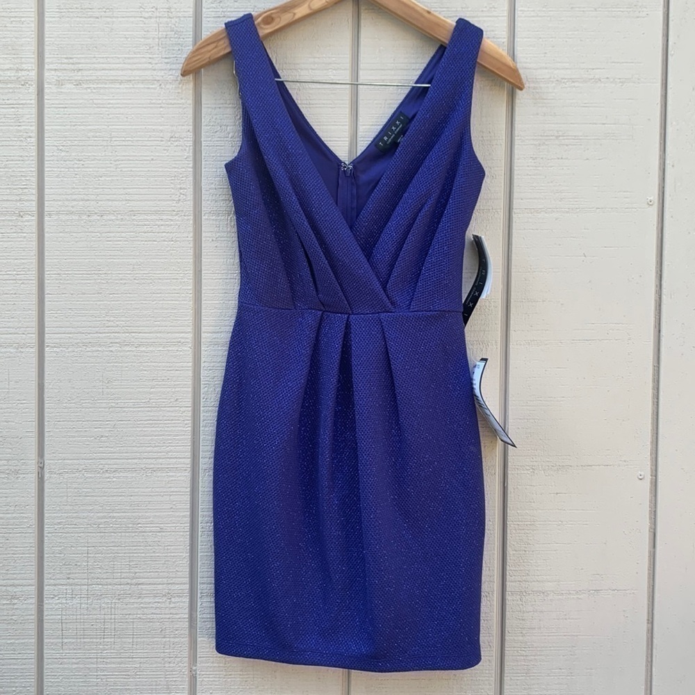 Trixxi Royal Blue Sparkly Cocktail Dress